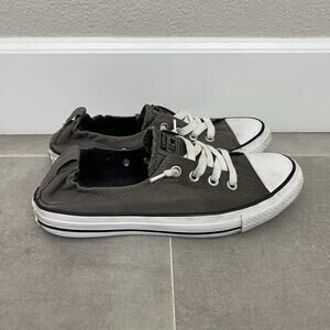 Converse Chuck Taylor All Star Womens 9 Gray Shoreline Casual Slip On shoes